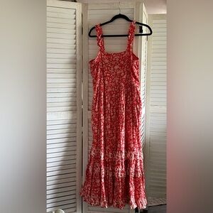 Universal Thread Red and White Floral Maxi Dress